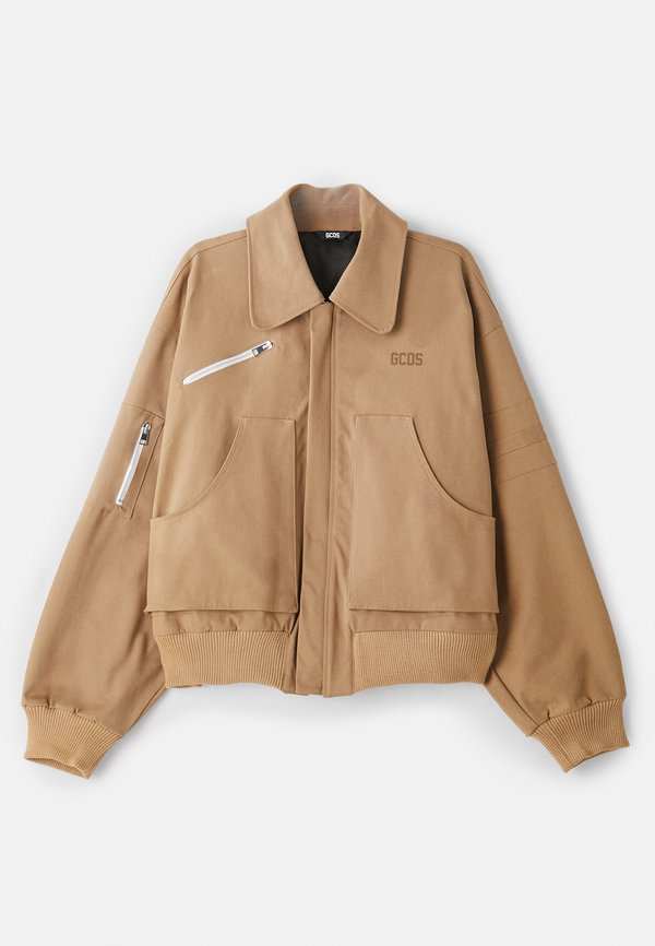 POCKETS - Bomber Jacket - beige taupe3