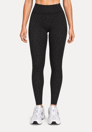 Smilodox, LEO LEGGINGS VELVARA - Leggings - schwarz leo