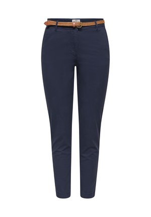 JDY, TROUSERS JDYCHICAGO WIDE LEG FIT TROUSERS - Nohavice chinos - night sky