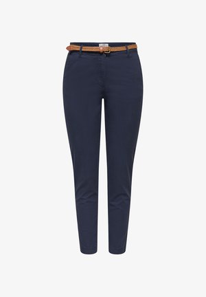 JDY, TROUSERS JDYCHICAGO WIDE LEG FIT TROUSERS - Nohavice chinos - night sky