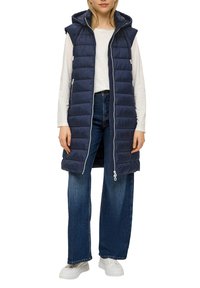 s.Oliver GESTEPPTE MIT ABNEHMBARER KAPUZE - Weste - navy