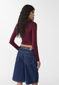 Stradivarius Langarmshirt - bordeaux