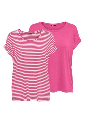 ONLY MOSTER 2 PACK - T-shirt con stampa - gin fizz w  cd stripes
