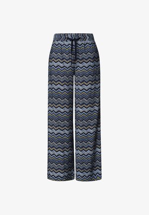 Street One, HIGH WAIST WIDE LEG HOSE IM LOOSE FIT - Pantalon classique - frozen wave