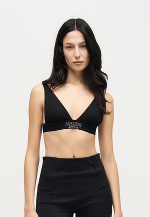 Moschino Underwear, RIB TRIANGOLO - Триъгълен сутиен - nero