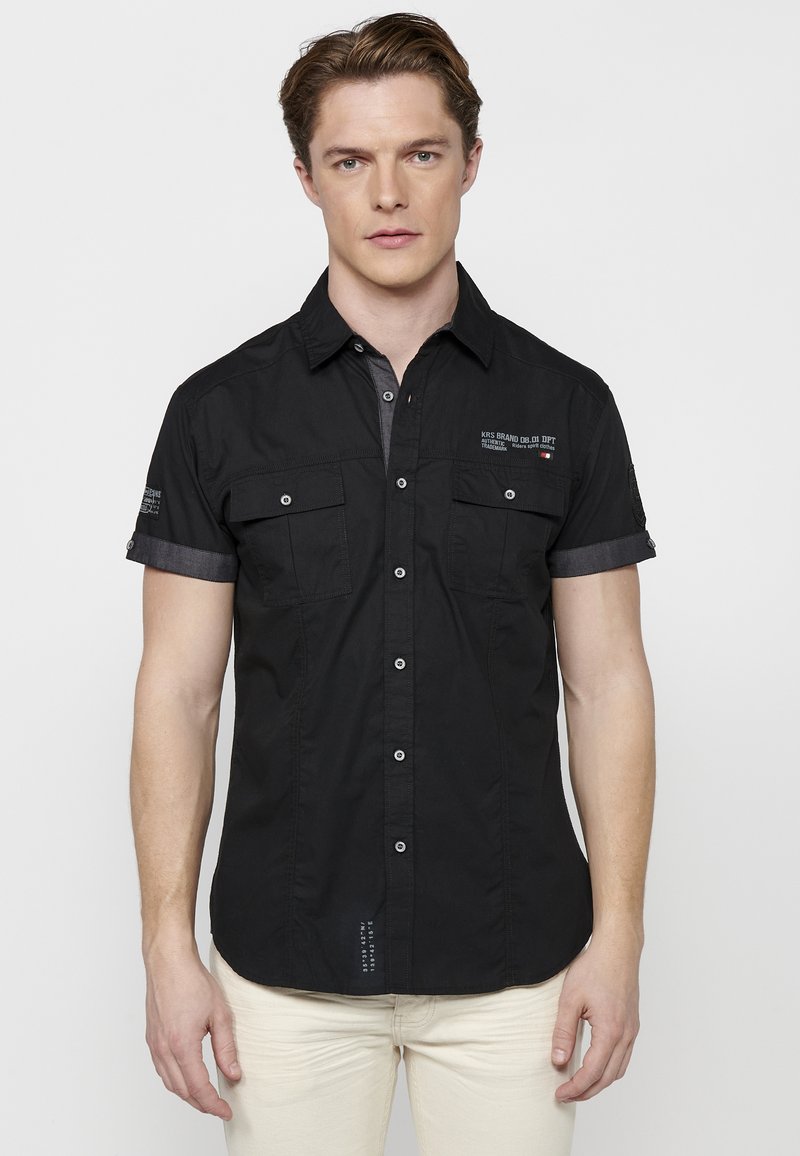 Koroshi SHORT SLEEVE - Marškiniai - black