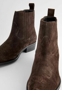 Next REGULAR FIT - Stivaletti texani / biker - brown