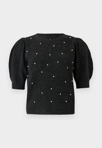 ONLPEARLY O NECK PEARL  - Strikkegenser - black
