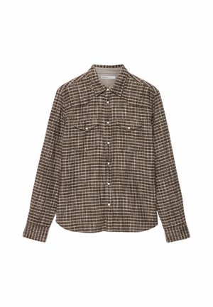 AllSaints, COURT LS SHIRT - Shirt - khaki brown