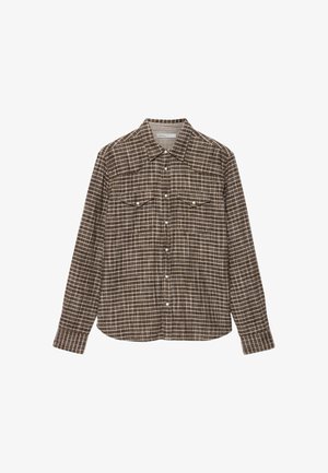 AllSaints, COURT LS SHIRT - Shirt - khaki brown