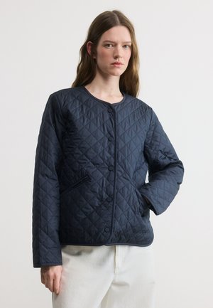 CASHEL COLLARLESS QUILTED JACKET - Könnyű dzseki - dark navy