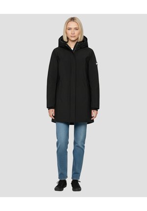 Schott HOODED - Manteau d'hiver - noir
