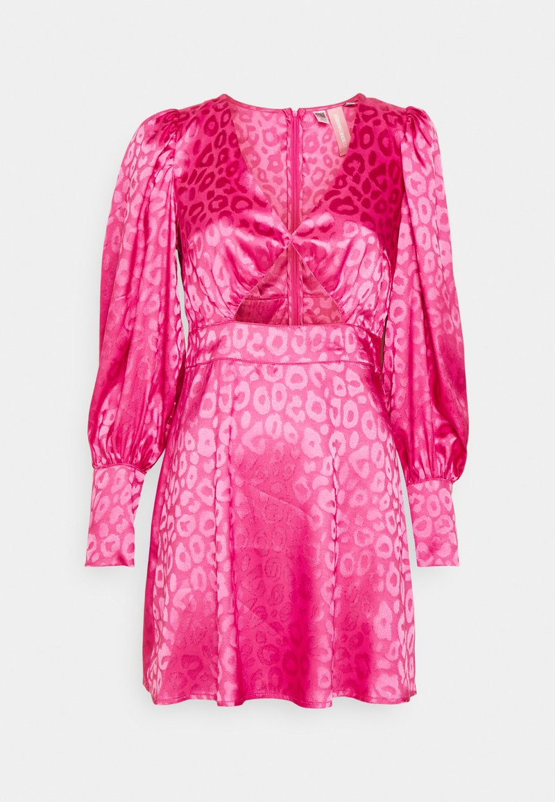 SOMETHINGNEW Cocktailjurk donkerroze