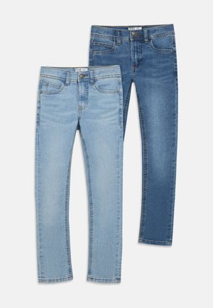 NKMSILAS SLIM 2 PACK - Slim fit jeans - light blue denim/medium blue denim