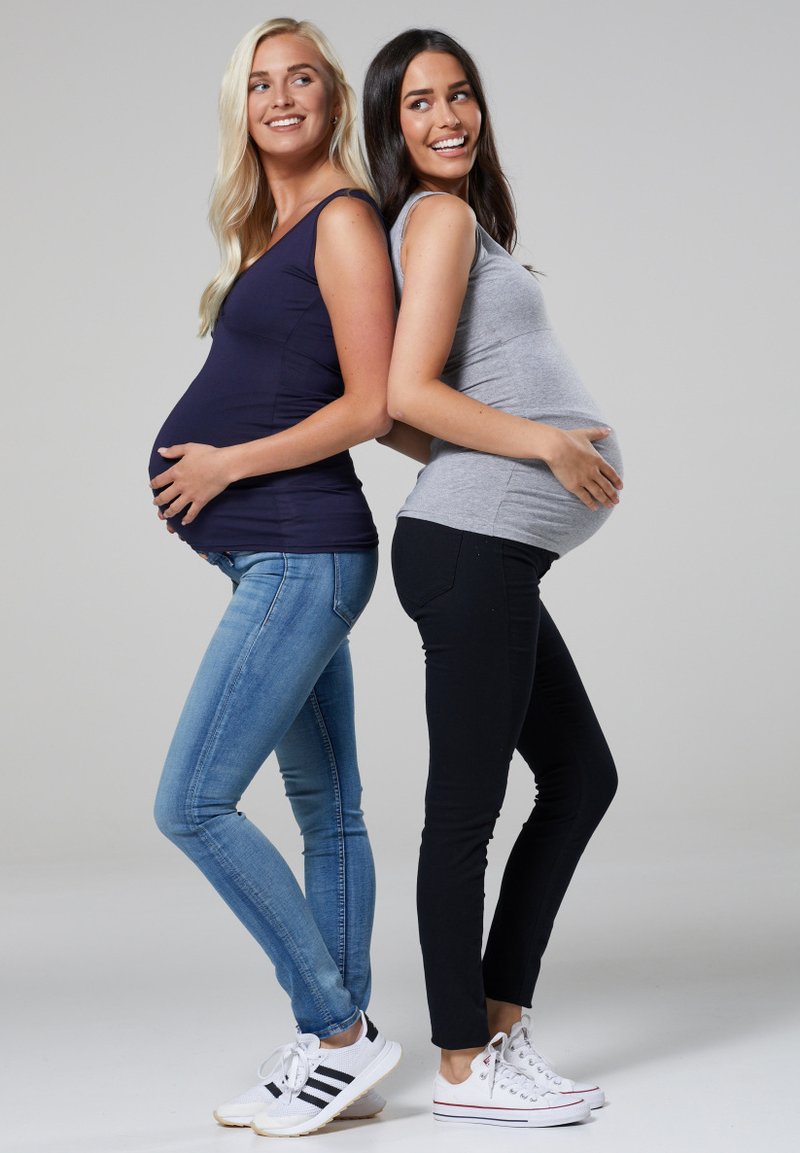 Chelsea Clark NURSING 2-PACK - Top - dark blue /mottled light grey