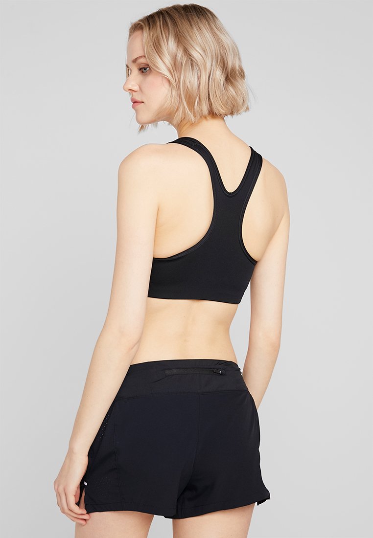 Nike Performance CLASSIC - Sport-bh met medium support - black/white/Zwart  - Zalando.nl