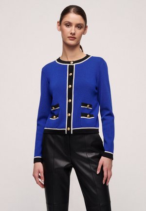 MEMPHIS - Cardigan - bluette/nero panna