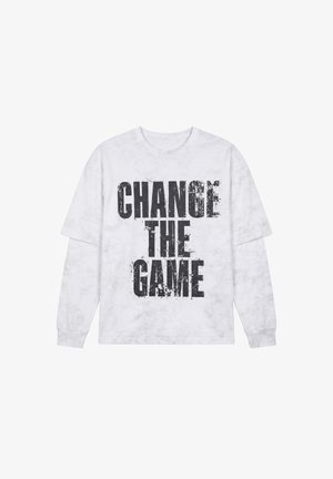 Project X Paris, T-SHIRT MANCHES LONGUES EFFET VINTAGE - Long sleeved top - blanc