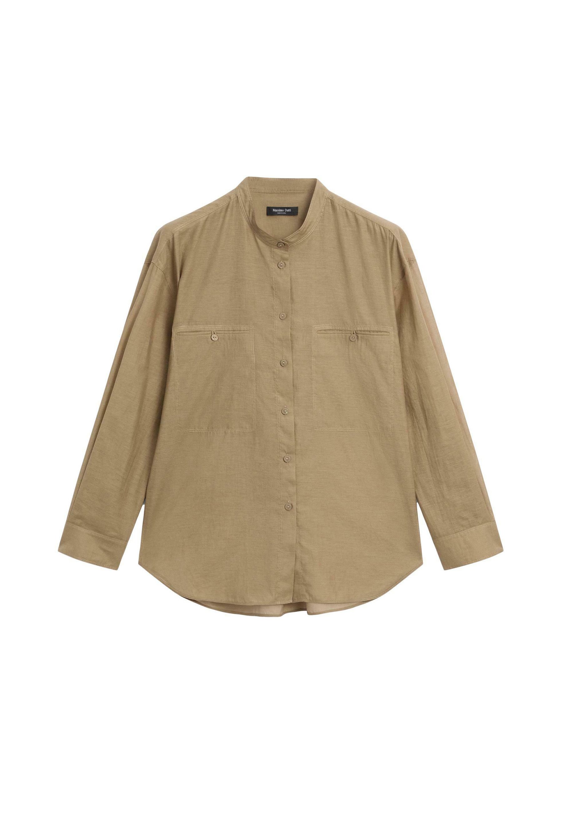 売れ筋商品|||マッシモ ドゥッティ シャツ レディース トップス FLOWING - Button-down blouse - KHAKI Massimo Dutti FLOWING - Button-down blouse - KHAKI/khaki