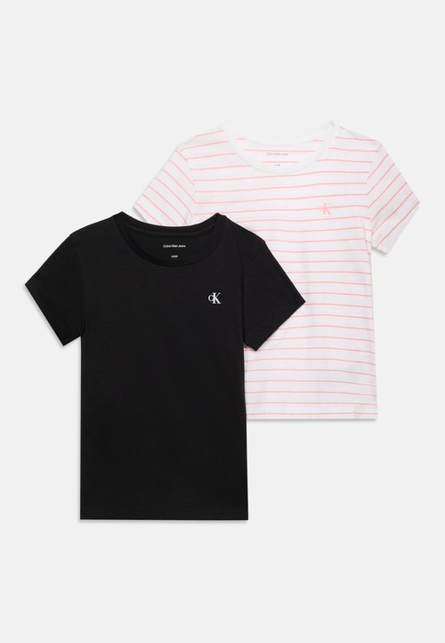 TEE 2 PACK - Tricou cu imprimeu - white/black