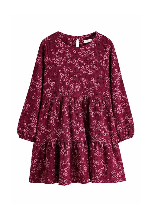 Next LONG SLEEVE CINKLE JERSEY DRESS - Rochie de zi - pink plum