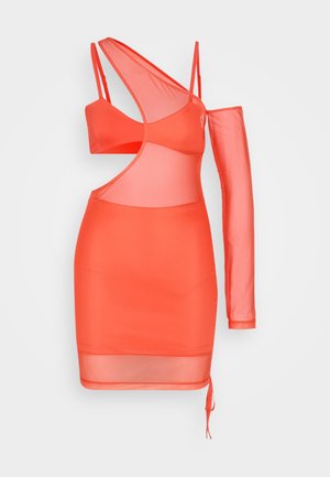 Calvin Klein Jeans LAYERED BODYCON DRESS - Robe en jersey - bittersweet