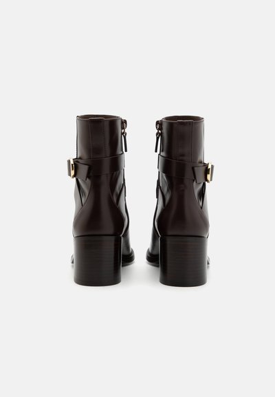 Stuart Weitzman ESME BELTED ZIP - Classic ankle boots - dark brown