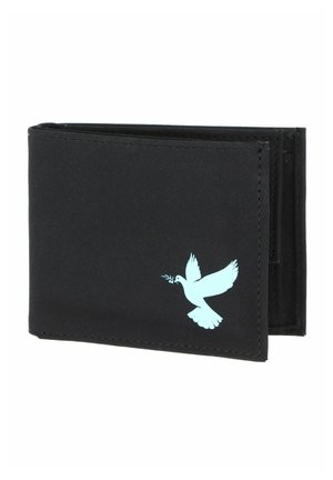oxmox NEW CRYPTAN RFID PROTECT POCKETBÖRSE UNISEX - Portefeuille - freedom pigeon print cyan black