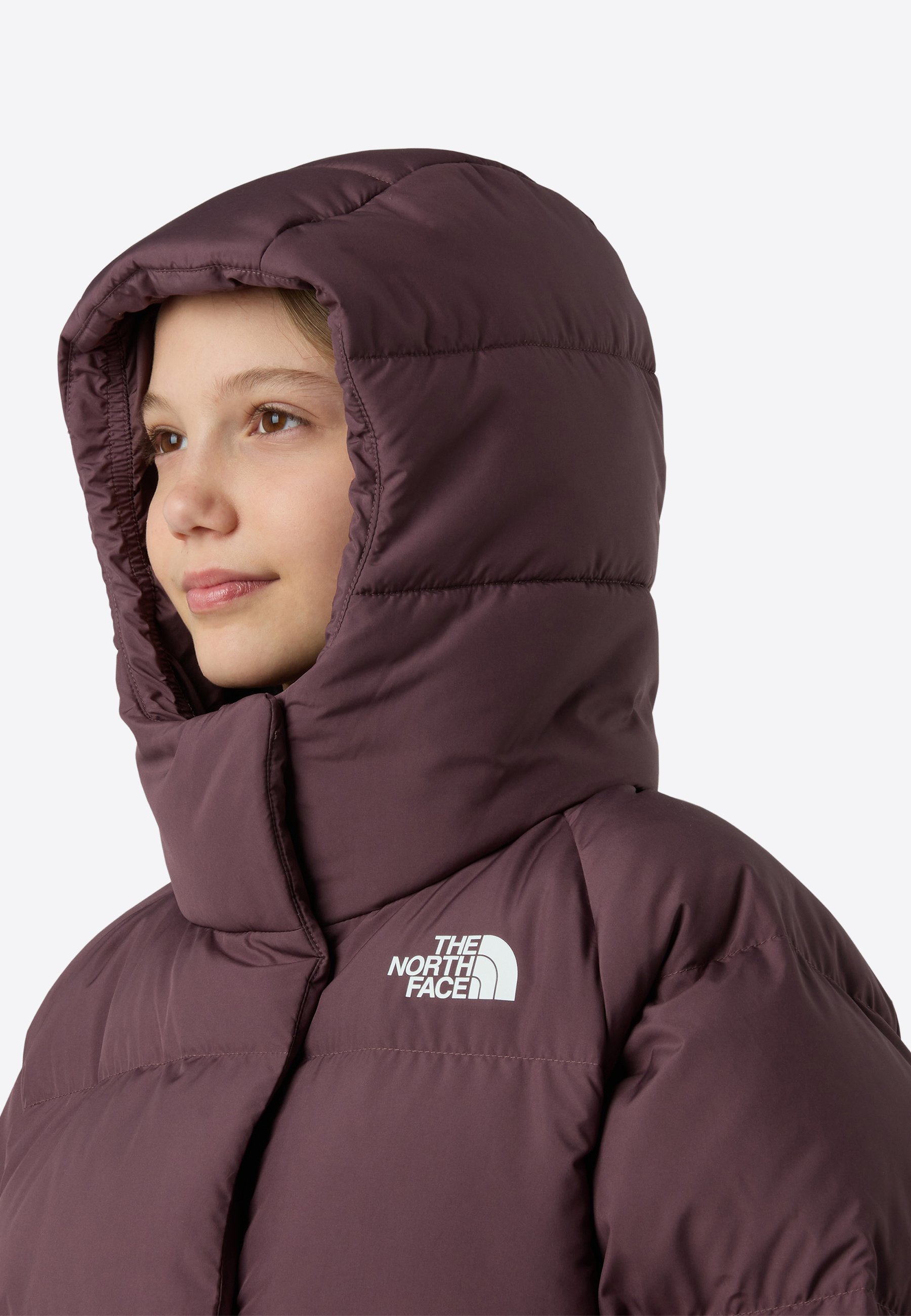 The North Face HOODED JACKET - Down jacket - tawny quartz/dark red