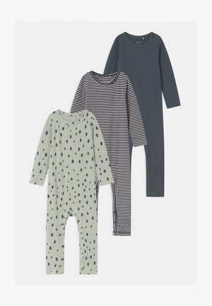 NBMRASKUS 3 PACK - Pigiama - whisper white/dark slate