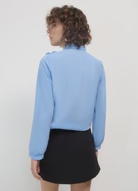Calliope CON FRILL PLISSETTATO - Camicia - celeste