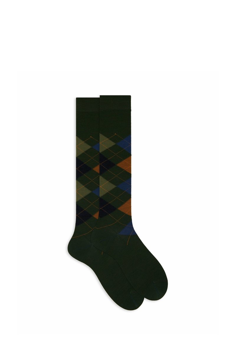 Gallo WITH INLAY MOTIF - Calzettoni - cipresso oceano