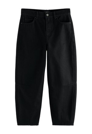 Džinsi ar platām starām - black