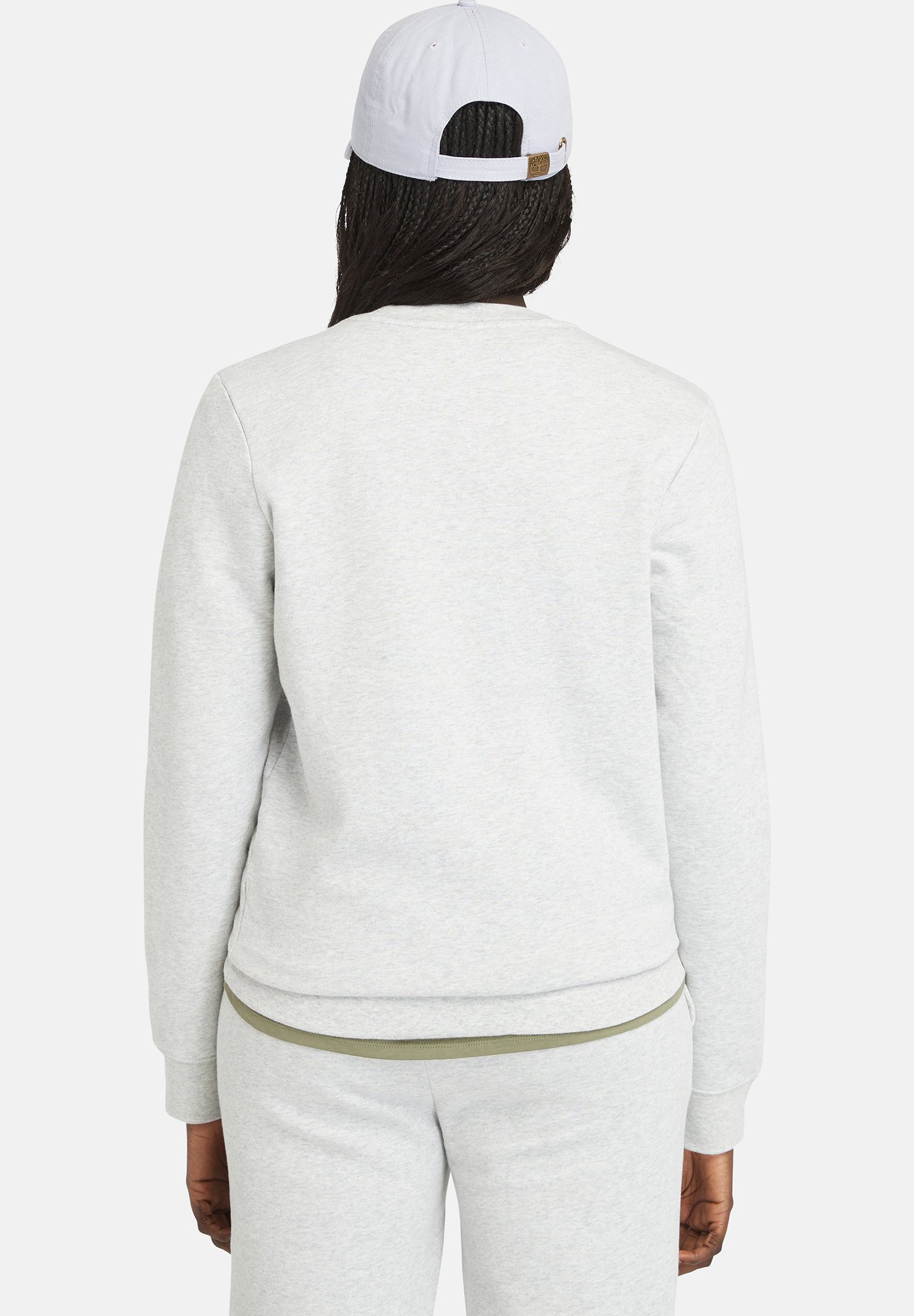 Timberland BRUSHED BACK CREW - Sweatshirt - light grey