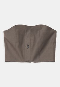 BUTTON DETAILED TUBE - Topp - taupe
