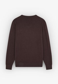 Scalpers V NECK - Strickpullover - burgundy