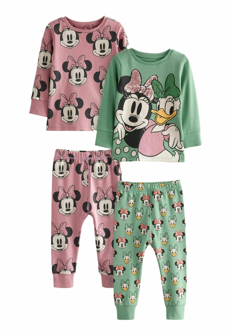 Minnie Mouse Schlafanzug Für Mädchen - Langarm Baumwolle Pyjama Mit Disney Motiv
