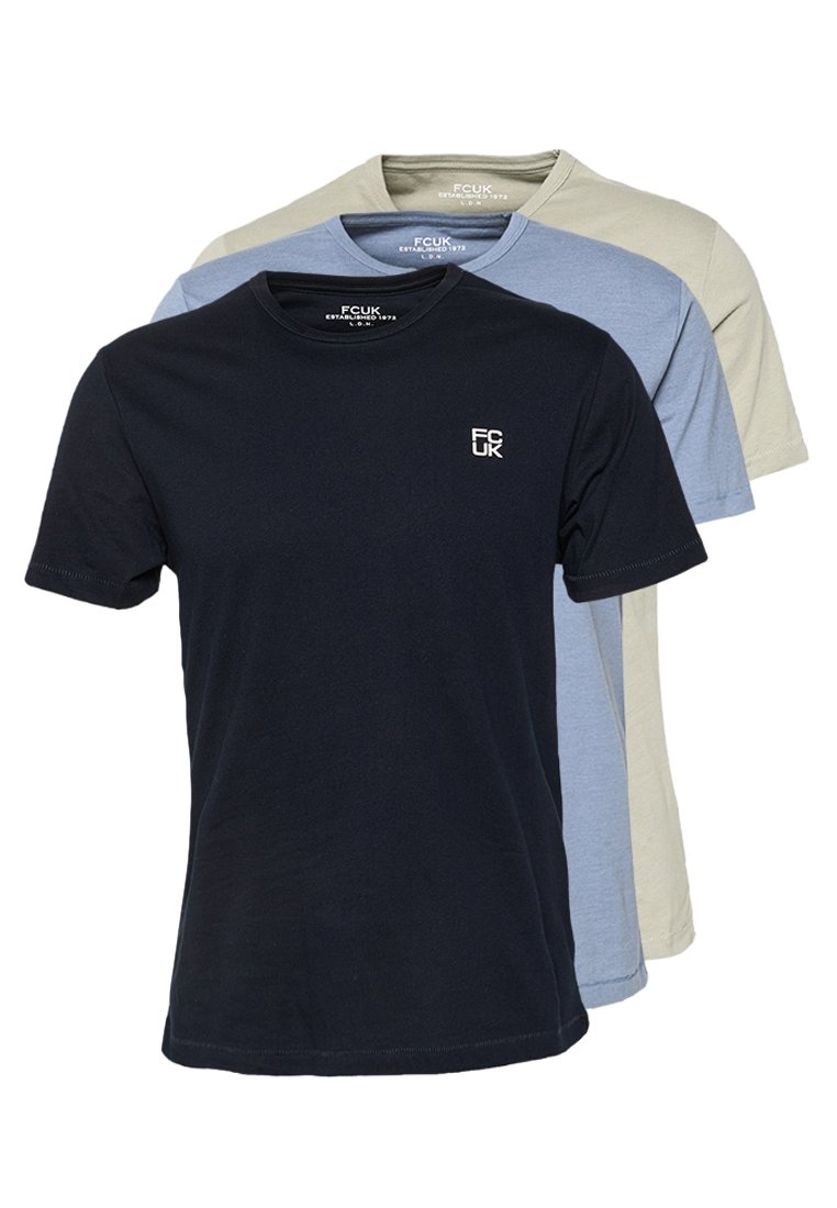 French Connection T-shirt basic zwart denim/blackdenim French Connection T-shirt basic zwart denim/blackdenim