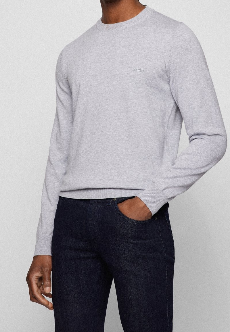 BOSS Strickpullover - silver-coloured