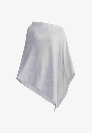 Šviesiai pilkas pončo tipo apdangalas, pagamintas iš minkštos medžiagos. Savinasi platus kirpimas, krentanti forma ir smailūs galai, leidžiantys įvairiai stiliuoti.