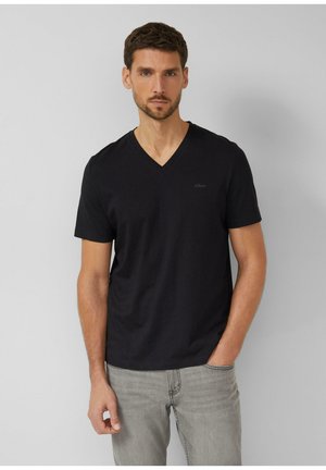 T-shirt basique - schwarz