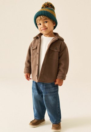 Next, BORG LINED CORD SHACKET - Übergangsjacke - chocolate brown