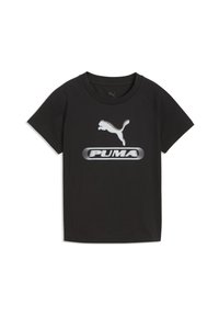 Puma PUMA SPORT SLIM GRAPHIC TEE - Μπλουζάκι με στάμπα - puma black