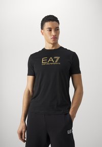 EA7 Emporio Armani - T-shirt con stampa - nero Immagine in miniatura 1