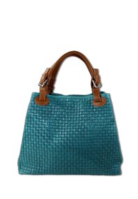 DrachenLeder MUSTER - Sac à main - türkis braun