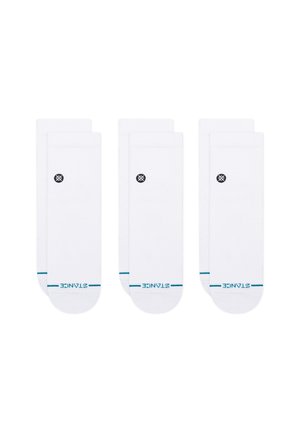 ICON QUARTER UNISEX 3 PACK - Kojinės - white