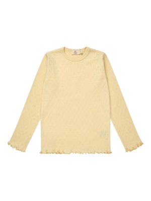 Copenhagen Colors POINTELLE HEART TEE - Topper langermet - light  yellow