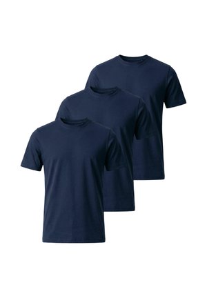 3PACK - Základné tričko - navy