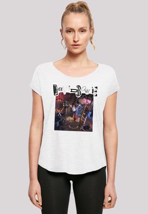 DAVID BOWIE ME DOWN ALBUM COVER - Print T-shirt - white