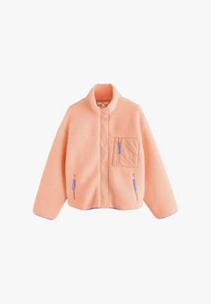 POPPER FRONT FUNNEL NECK - Veste polaire - fluro orange